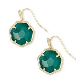 NWT Kendra Scott Emerald Cat’s Eye Cynthia Drops
